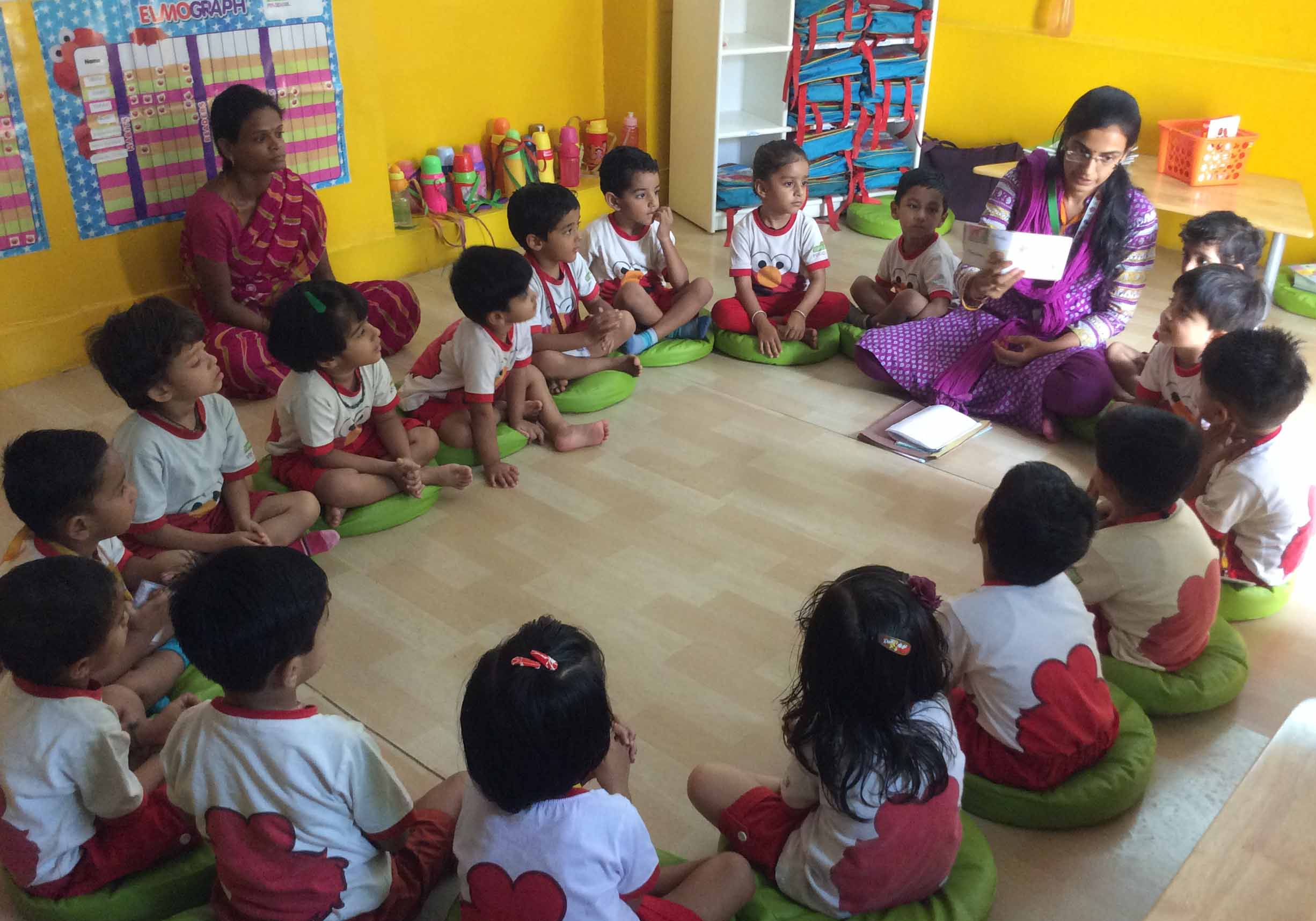 Nursery Admissions Choosing The Right School For Your Kid Circle Time Recap In Progress For Nursery Kids At Sesame Street